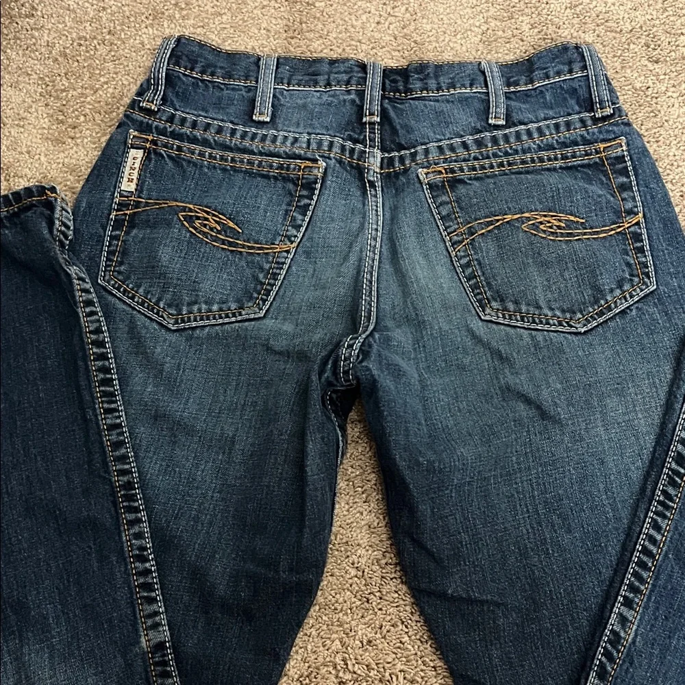 Cinch Men's Bootcut Jeans in Dark Blue Denim - Picture 9 of 13